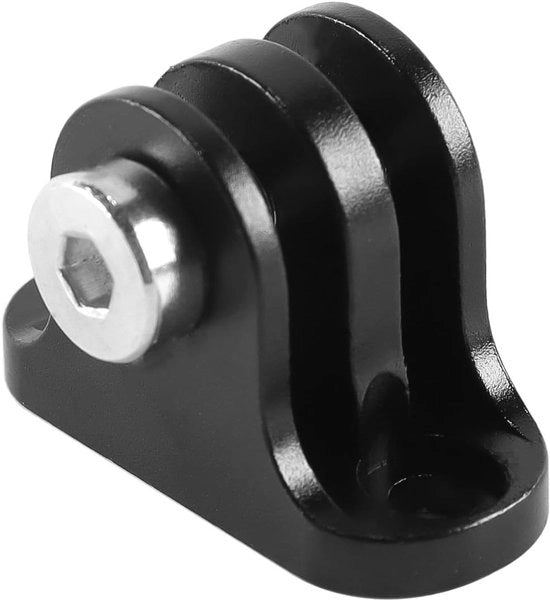 Adattatore per fotocamera sport per bicicletta - compatibile con fotocamere sport - nero - compatibile con fotocamere sport per bicicletta - adattatore nero per fotocamere sport, si attacca al manubrio anteriore della bicicletta.