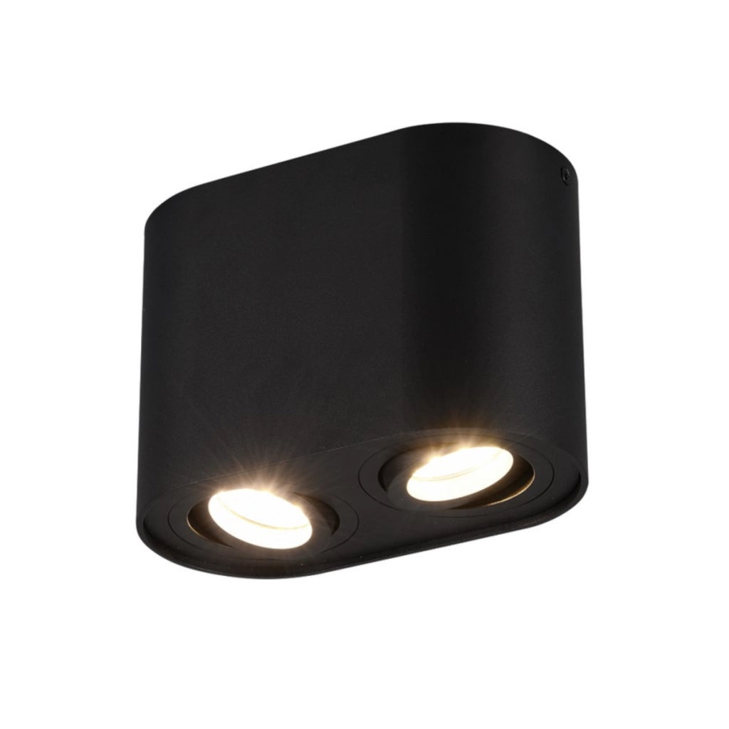 Faretto da soffitto Trio COOKIE nero 2 luci GU10 orientabili