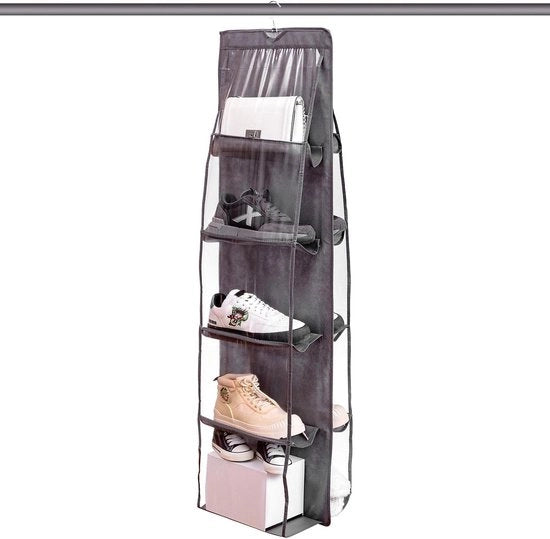 Organizzatore da Appendere per 10 Pair di Scarpe - Ideale per Porta, Armadio - Bambini e Adulti