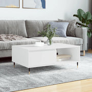 Tavolino da Salotto-Tavolino da soggiorno-Tavolo Bianco 90x60x35 cm in Legno Multistrato 403487