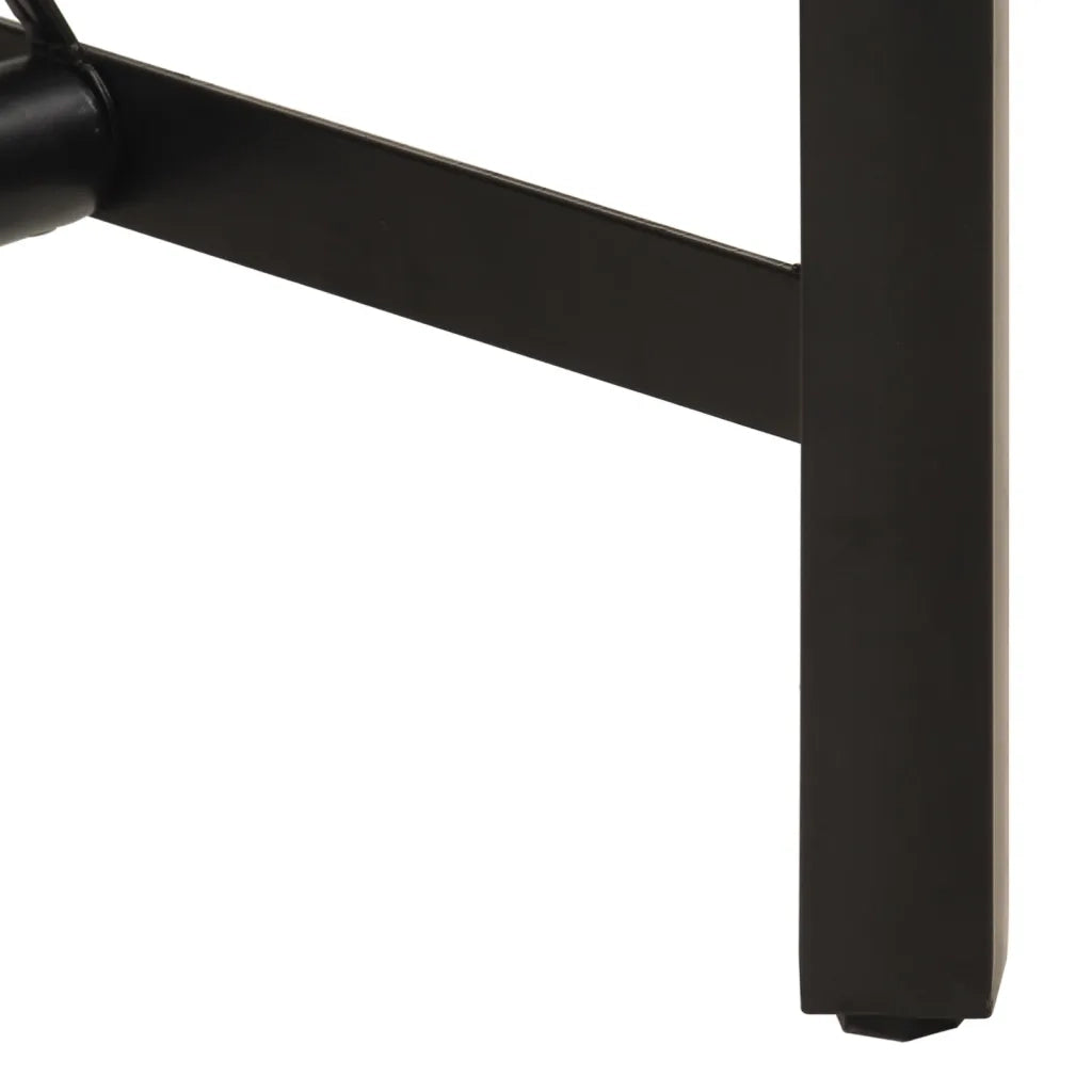 Tavolino da Bar 180x70x107 cm Legno Massello di Acacia e Ferro 356378