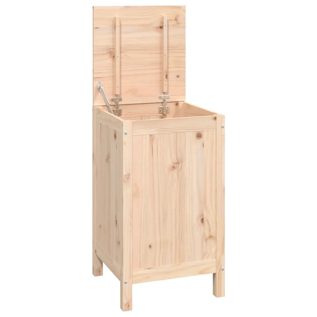 Contenitore per Bucato 44x44x76 cm Legno Massello Pino 823574