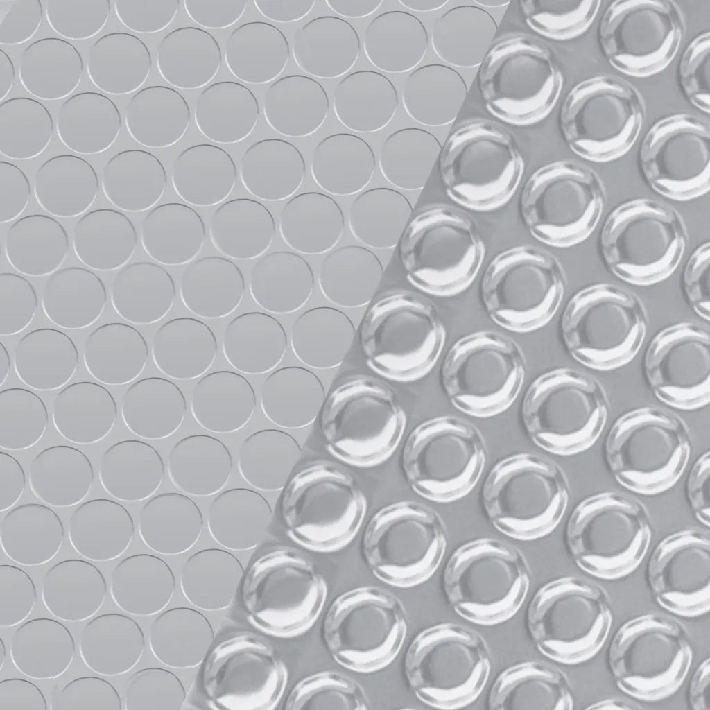 Copripiscina Rettangolare 800x500 cm in PE Argento 93103