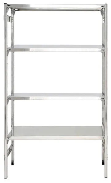Scaffale lineare in acciaio inox per prodotti alimentari cm. 100x50x200h