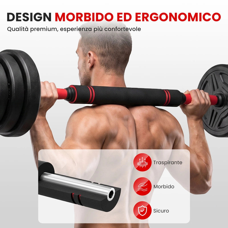 Set Manubri Regolabili 4 in 1 Multifunzionale, Trasformabile in Bilanciere Kettlebell Supporto Flessioni, Dadi Blocco Sicuro, Risparmio Spazio