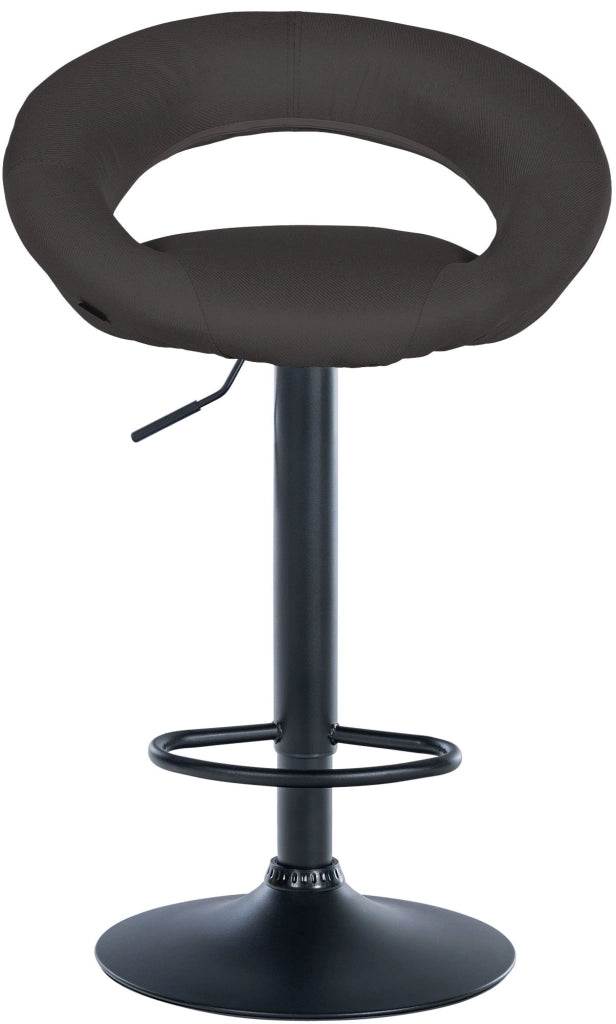 2er Set Barhocker Olinda Stoff schwarz