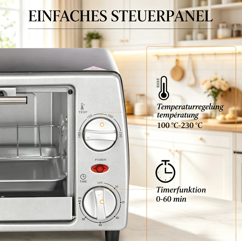FORNETTO ELETTRICO 10 L Argento 36,5x26x22 cm