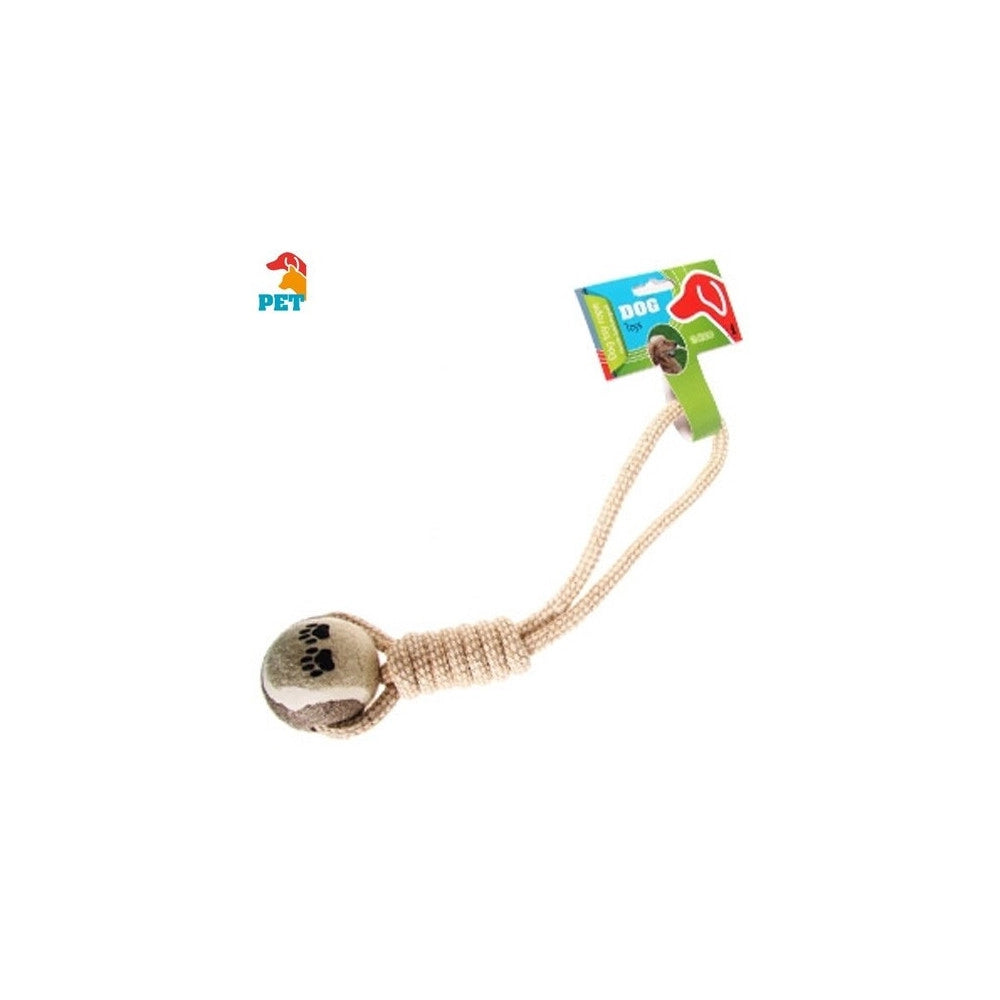 Trade Shop - Corda E Palla Giocattolo Per Cane In Cotone Dog Toy Rope Animali -