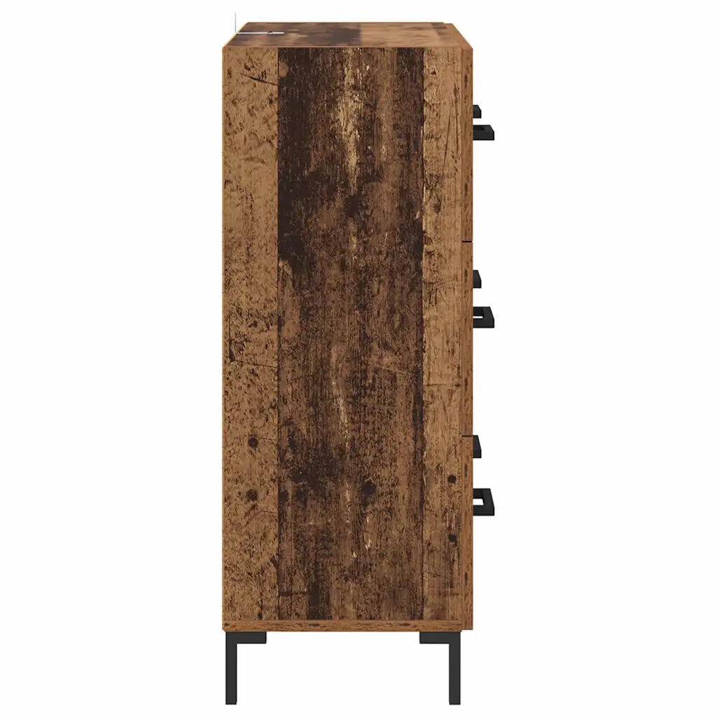 Credenza con Cassetto-Buffet-Armadio da cucina Legno vecchio 69,5 x 34 x 90 cm 808755