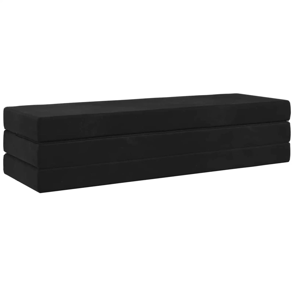 Divano Letto Pieghevole 200 x 67 x 45 cm Nero