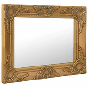 Specchio da Parete | Specchio decorativo Stile Barocco 50x40 cm Oro