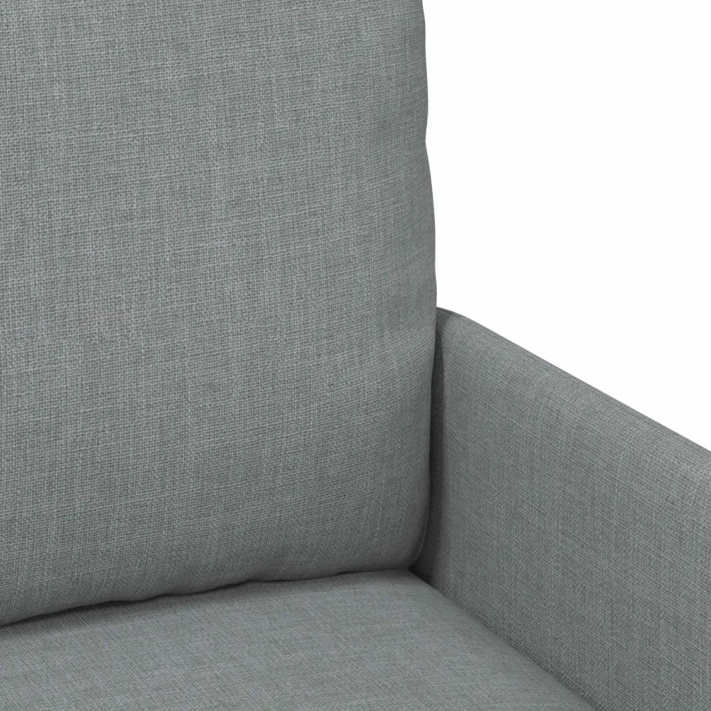 Set divani con cuscino 3 pcs Grigio chiaro 115 x 56 x 80 cm