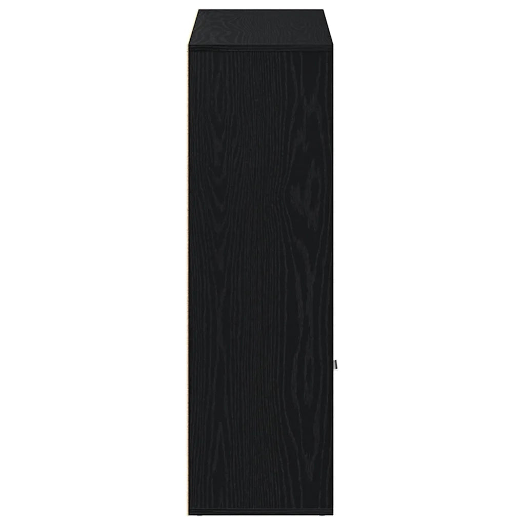 vidaXL Libreria Rovere Nero 98x29x97,5 cm Legno Multistrato