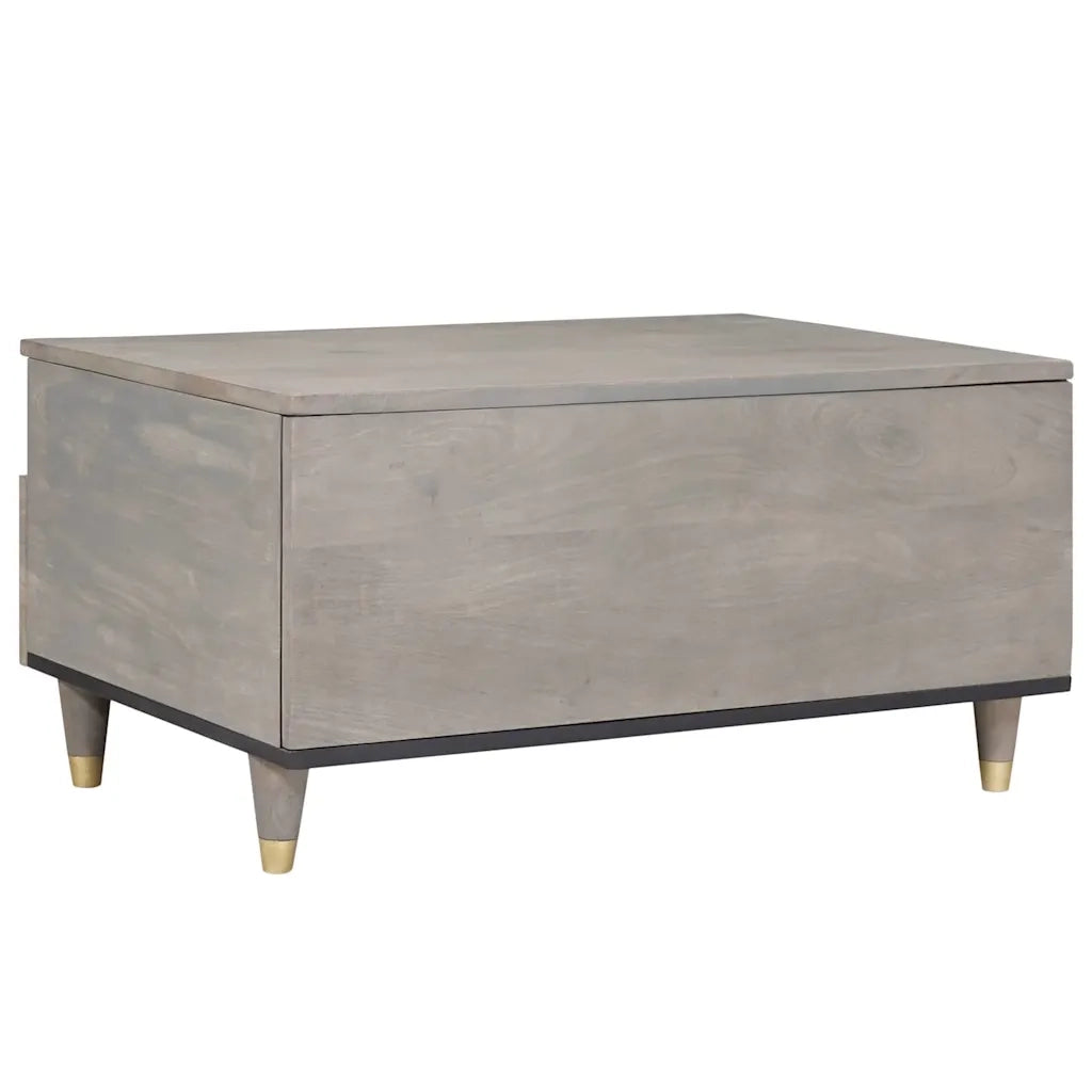 vidaXL Tavolino da salotto with Drawer Grigio 80 x 54 x 40 cm
