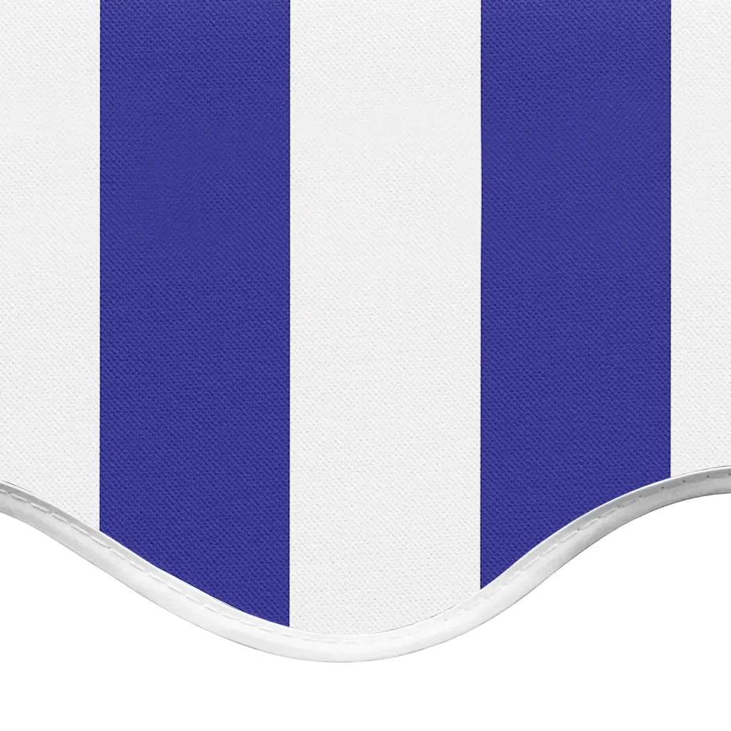 Tessuto di Ricambio per Tenda da Sole Blu e Bianco 4,5x3,5 m cod mxl 8013