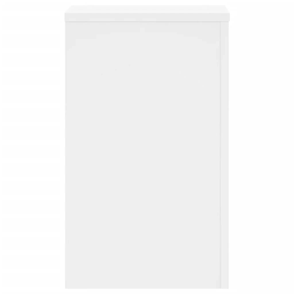 Portavasi mobili per fiori set da 2 30 x 30 x 50 cm legno ingegnerizzato bianco 02_0045275