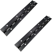 Pianotasto 250 x 30 mm - 2 pezzi - Nero - Robusto - Duraturo - Facile da installare - Pianotasto per mobili
