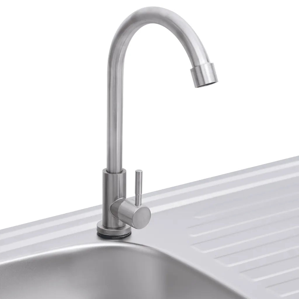 Lavello da Campeggio Vasca Singola con Rubinetto Acciaio Inox CFW1476459