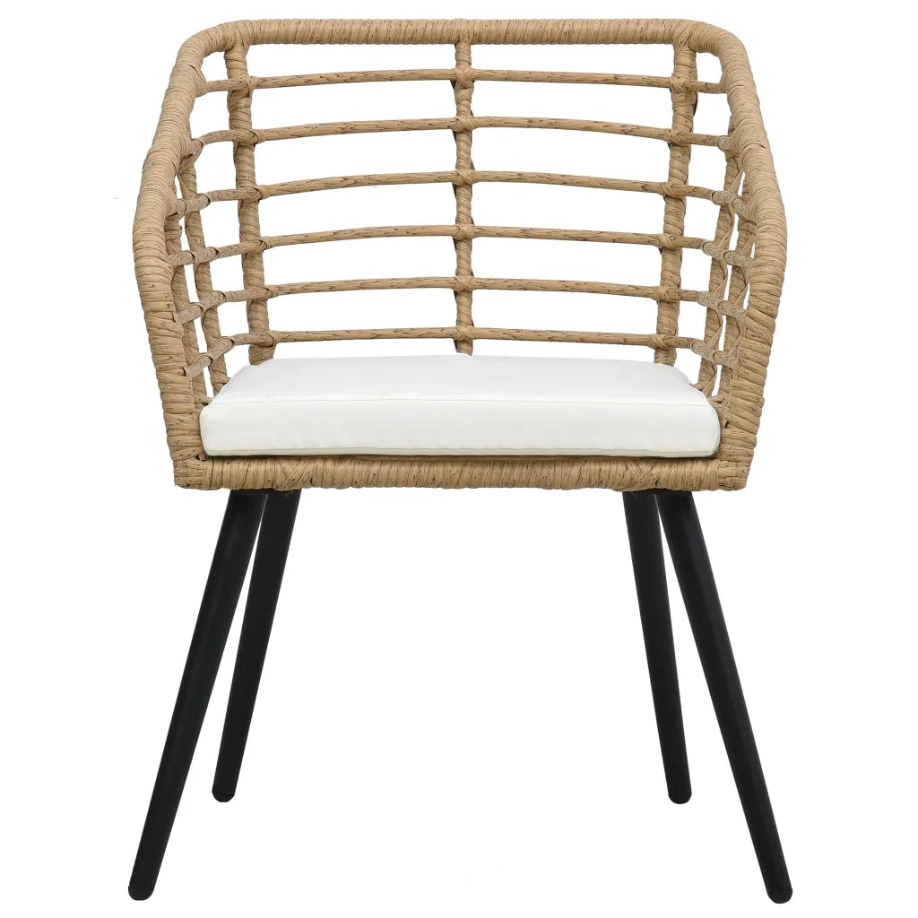 Set da Bistrot 3 pz | Set Salotto da Giardino in Polyrattan Rovere