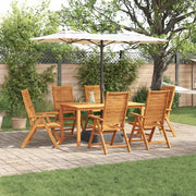 Set da Pranzo per Giardino 7 pcs Marrone