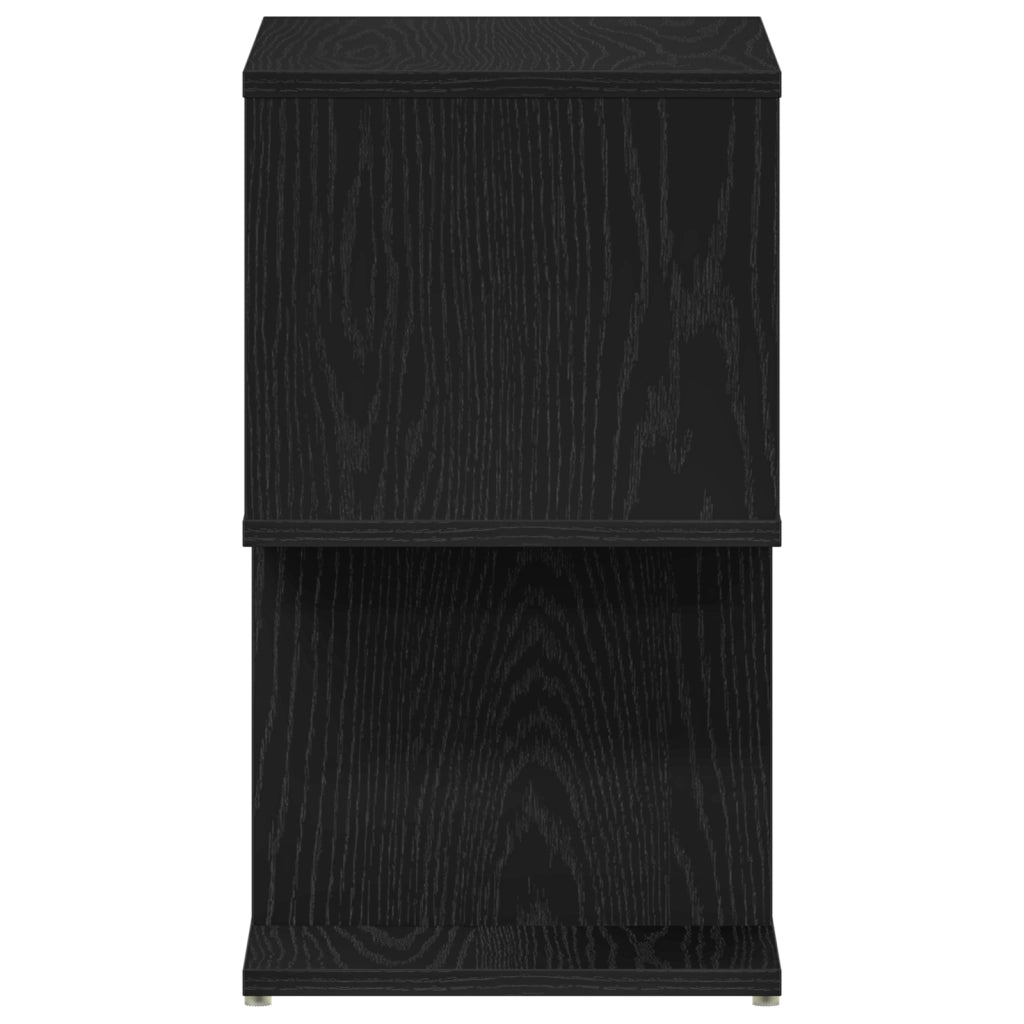 Comodino  Nero Rovere 50x30x51,5 cm Legno ingegnerizzato