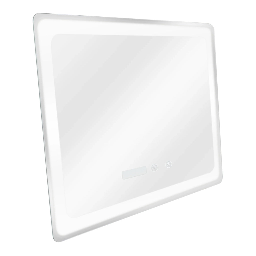 Specchio decorativo moderno a LED 60 x 80 x 4 cm argento 03_0010155