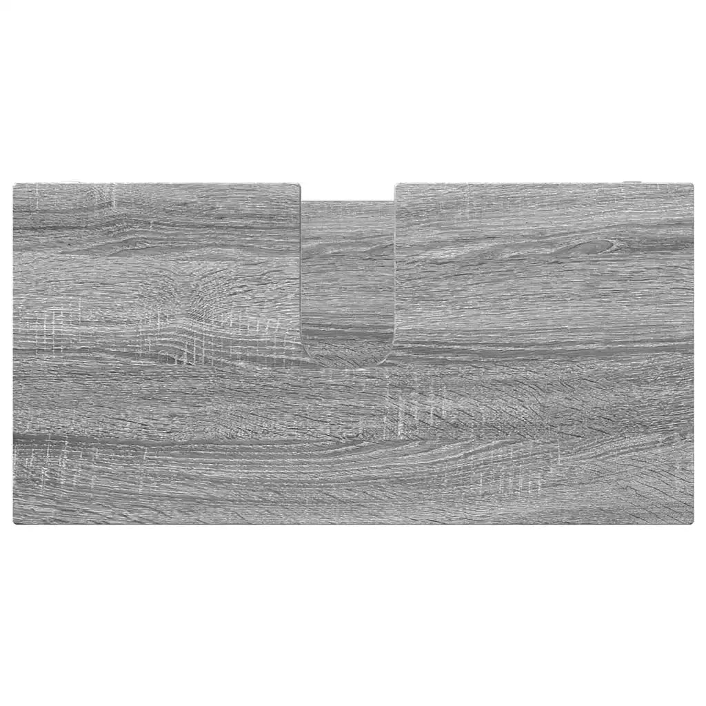 Set di mobili per il bagno con cassetto 4 pcs Grigio Sonoma 3403846