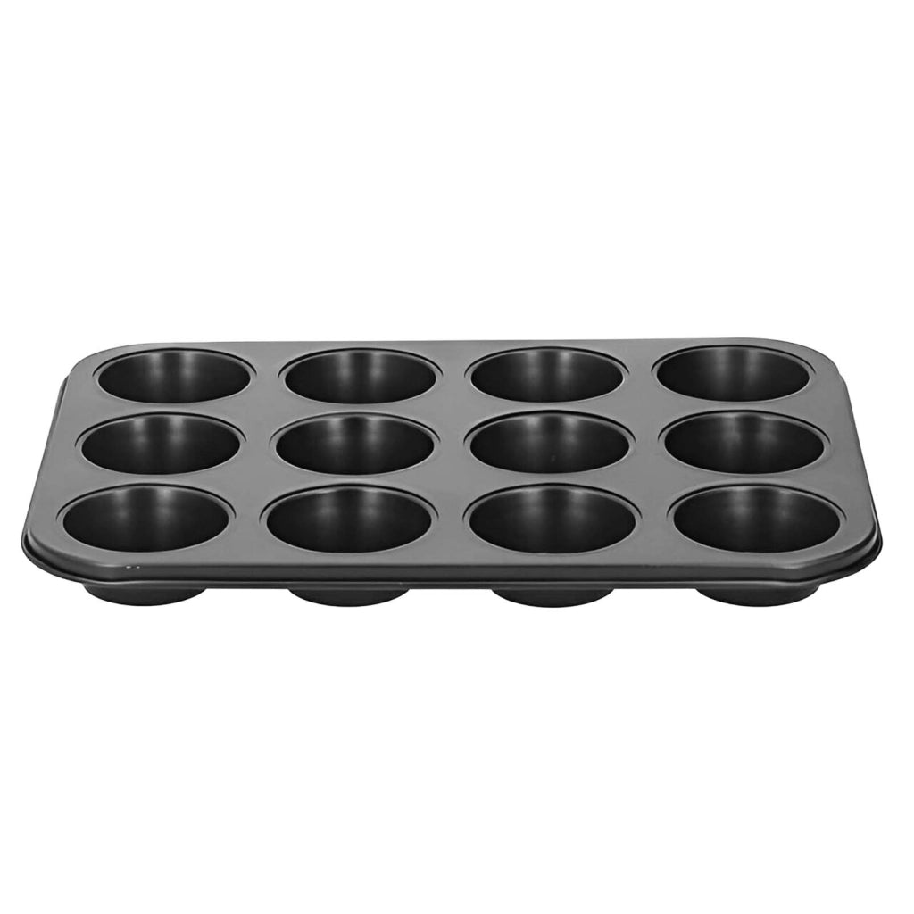 Stampo per muffin / cupcake 12 Cavità Antiaderenti Cottura omogenea Nero Alpina