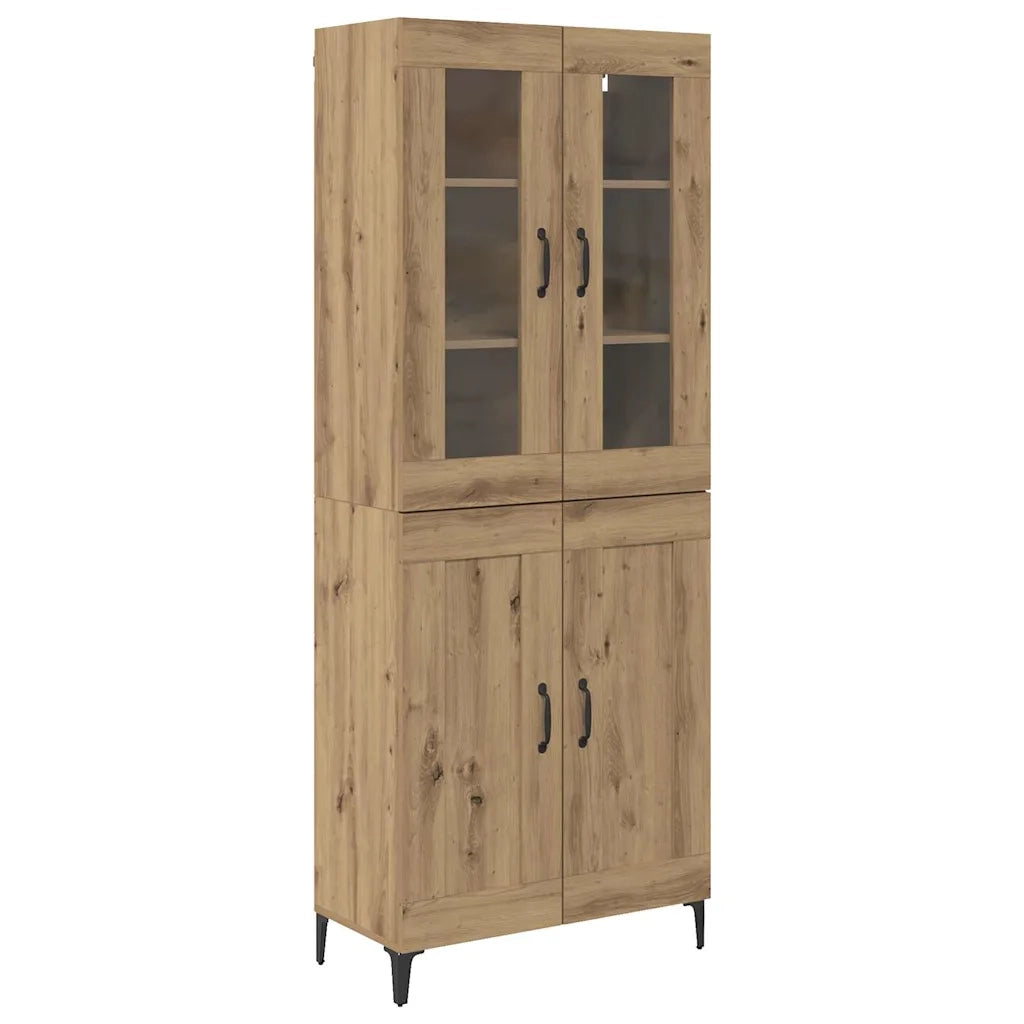 Credenza-Buffet-Armadio da cucina Rovere artigianale 69,5 x 34 x 180 cm 763239