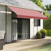 Tessuto di Ricambio per Mantovana Tenda Strisce Bordeaux 3,5 m 367775