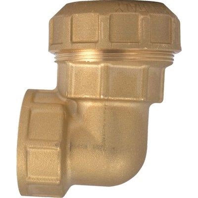 GOMITO A COMPRESSIONE FIL FEMMINA PN25 745 ITAP - OTTONE MM 32X1F- 2 pezzi