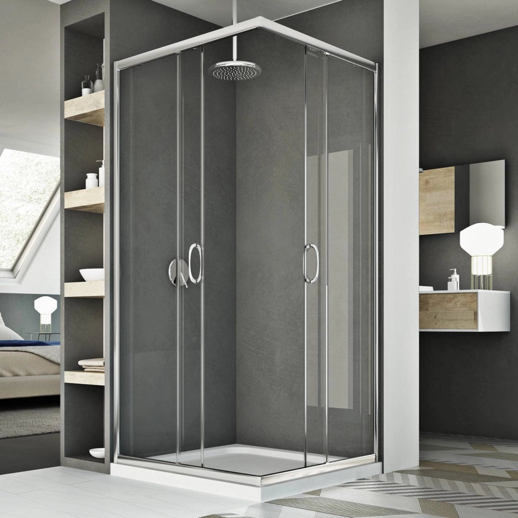 Box doccia 75x100CM H185 trasparente mod. Junior