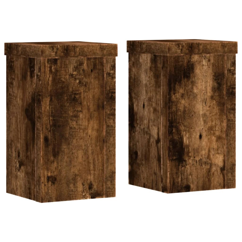 Portavasi mobili per fiori set da 2 legno ingegnerizzato marrone 02_0045310