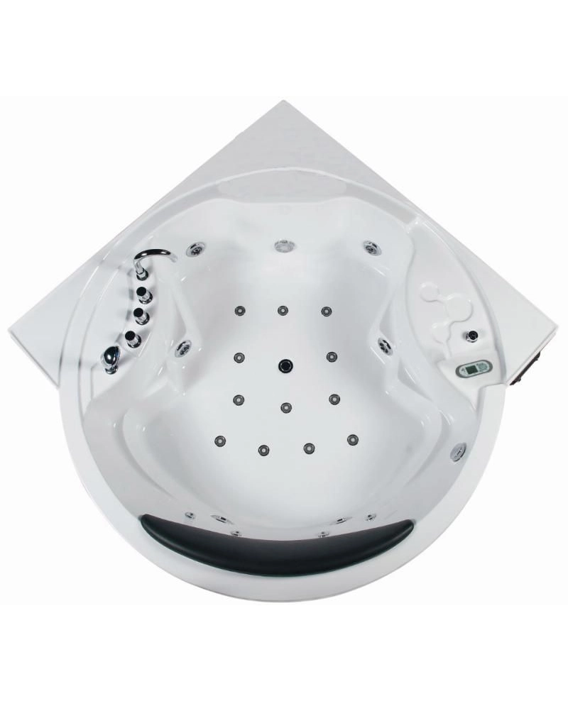 Vasca da Bagno Due Posti Idromassaggio 180x180cm Ozono Full Sicorage Oblo