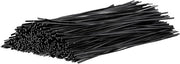Organizzatore di cavi a spirale - Cavo in acciaio rivestito di plastica - Cinture per cavi - 15cm - 500pz - Nero