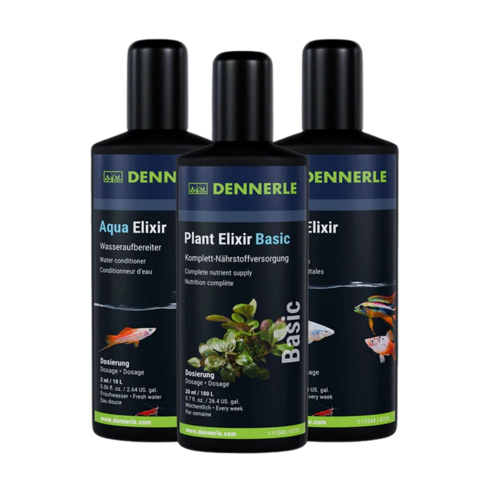 Dennerle Care&Protect Set 3x100ml - trattamento 3in1 per acquari d’acqua dolce