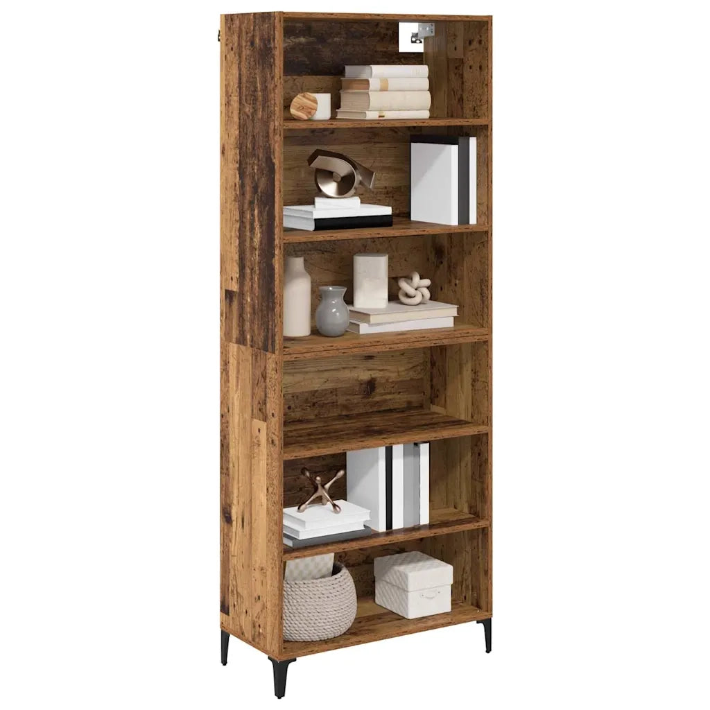 Credenza | Madia | Buffet da pranzo | Armadio da pranzo Legno vecchio 69,5 x 34 x 180 cm Legno multistrato