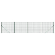 Recinzione da Giardino | Recinzione Metallica con Flangia Verde 2,2x10 m