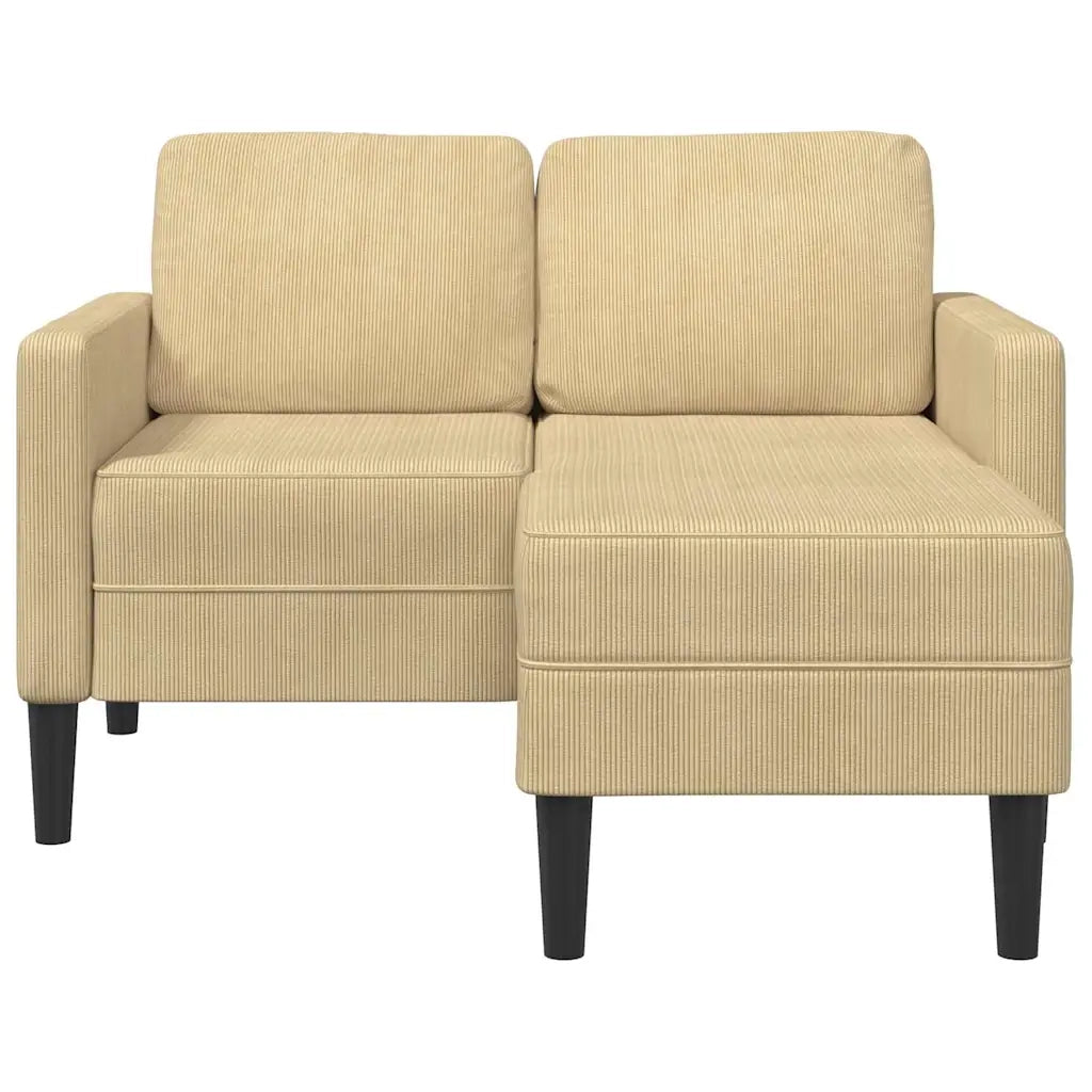 Divano 2 Posti con Chaise a L-Sofa 2 Posti con Chaise Verde Grigio 125 cm Lino