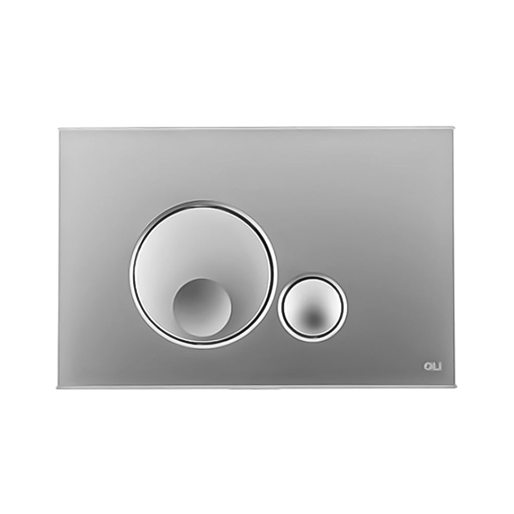Placca di comando Oli Globe satinato 23 cm in ABS con doppio scarico