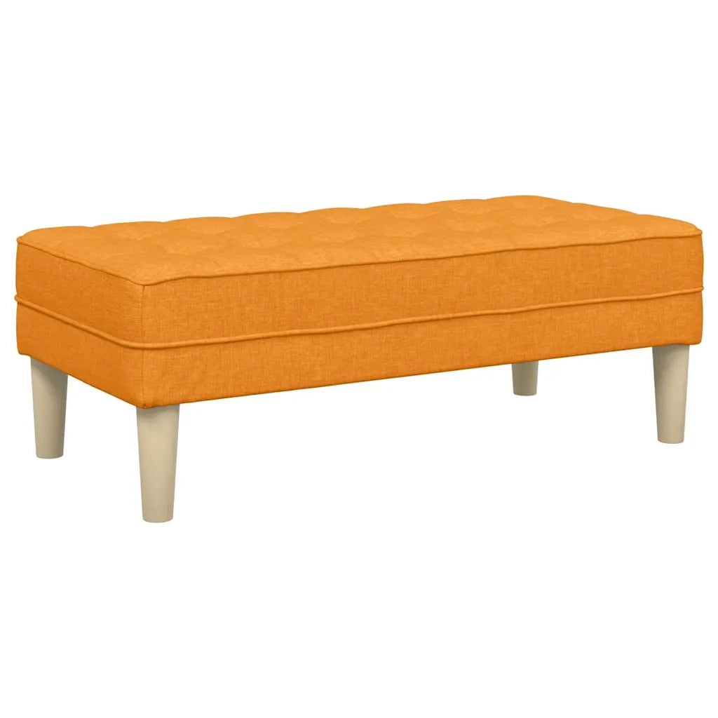 panchina con cuscino Giallo Scuro 113 x 57 x 39 cm Tessuto CFW6676662