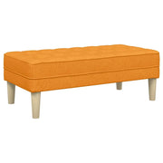panchina con cuscino Giallo Scuro 113 x 57 x 39 cm Tessuto CFW6676662
