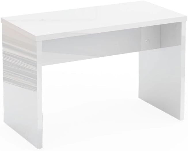 Panca Viola, Bianco, 90 cm per tavolo da toeletta, da utilizzare come seduta per il tavolo da trucco