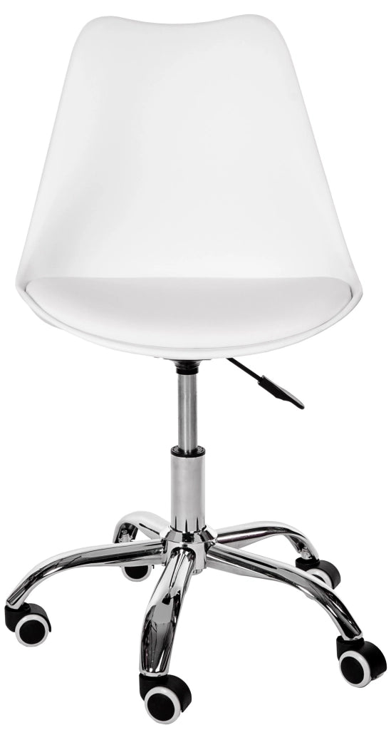 Sedia girevole per bambini AKORD FD005 in bianco