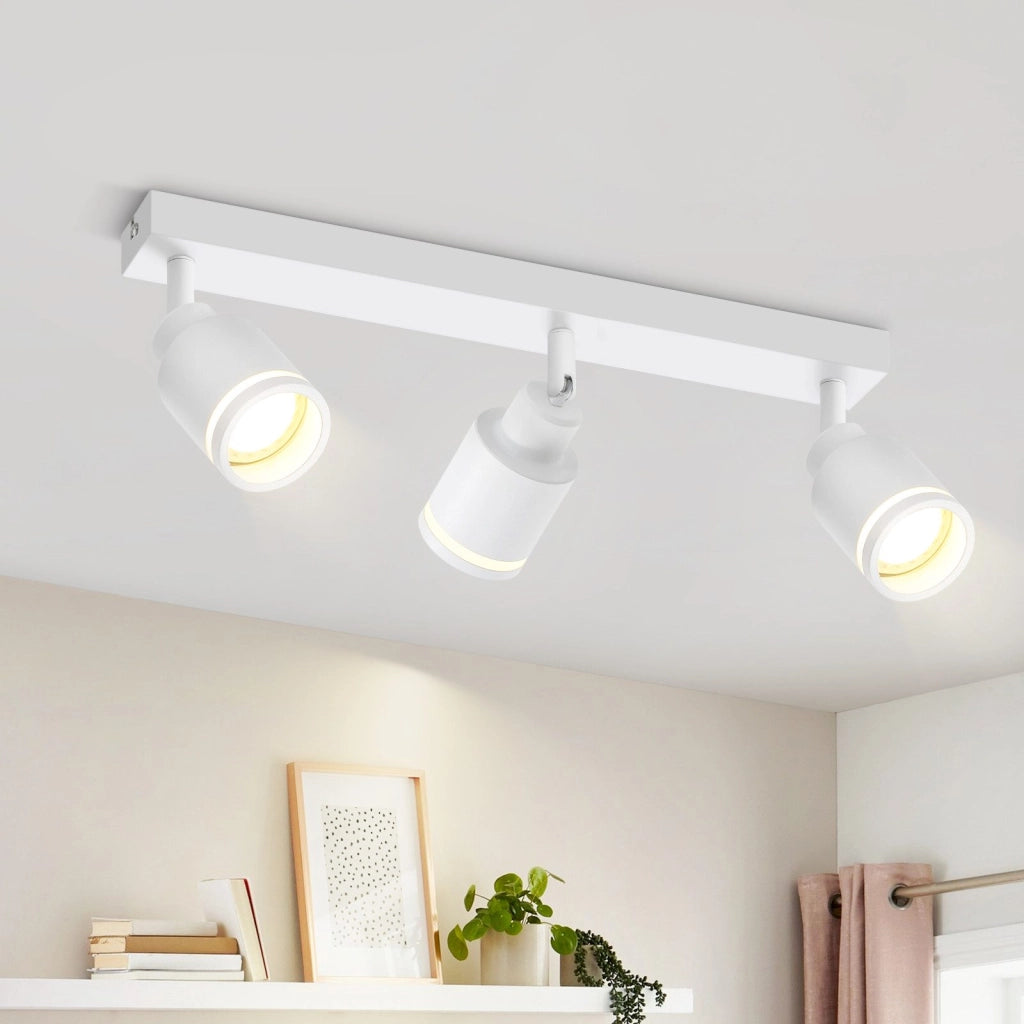 ZMH Faretto da soffitto 3 fiamme giratori 355° a sospensione moderni per corridoio camera letto