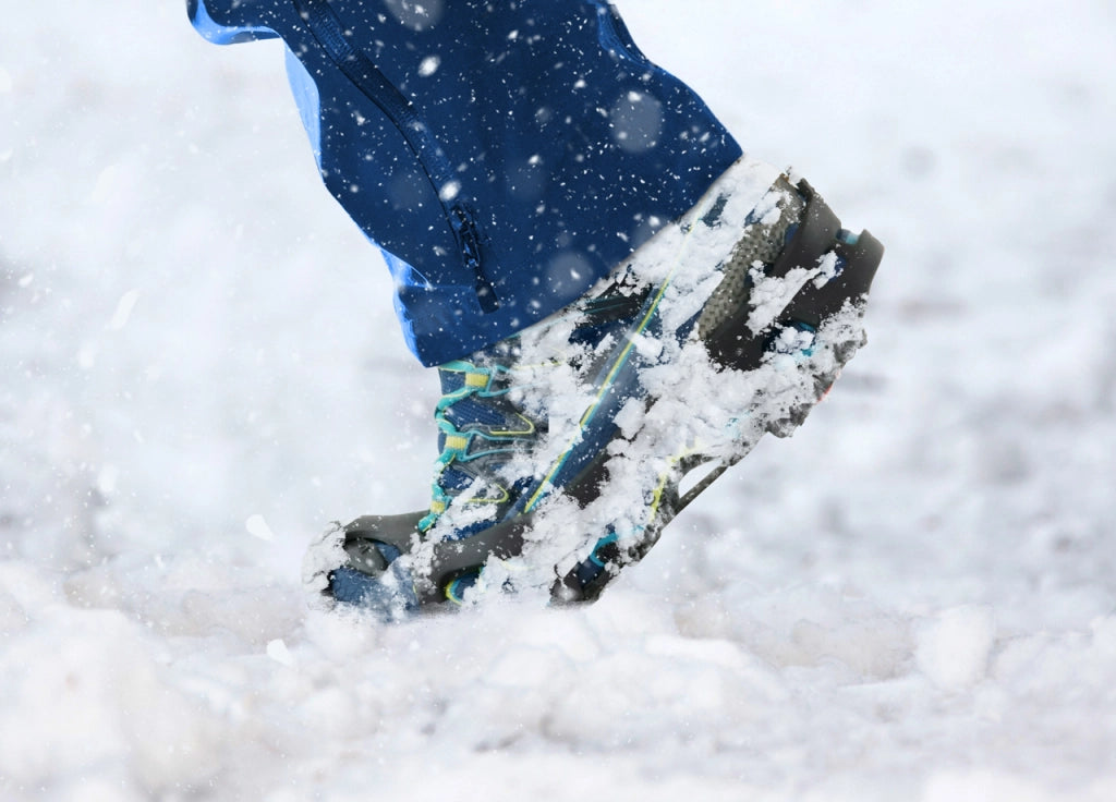 Ramponcini Per Ghiaccio Neve Flessibili Solette Scarpe/Scarponi Antiscivolo -30° - L - Nero