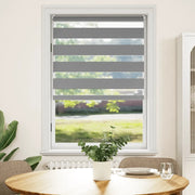 Tenda a rullo zebra-Tenda avvolgibile 80,9x175 cm Tessuto Larghezza 76,7 cm grigio