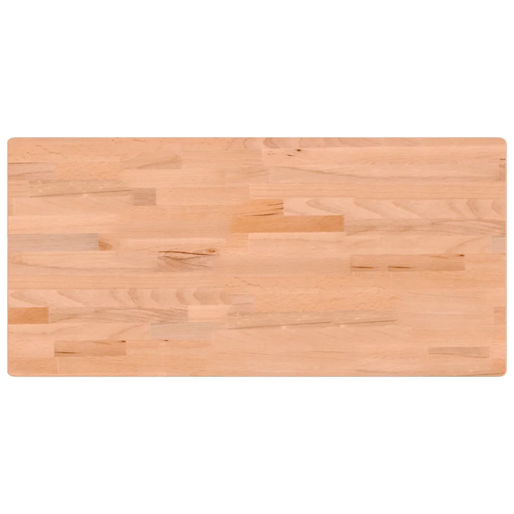 Piano Scrivania 115x55x2,5 cm in Legno Massello di Faggio 356094