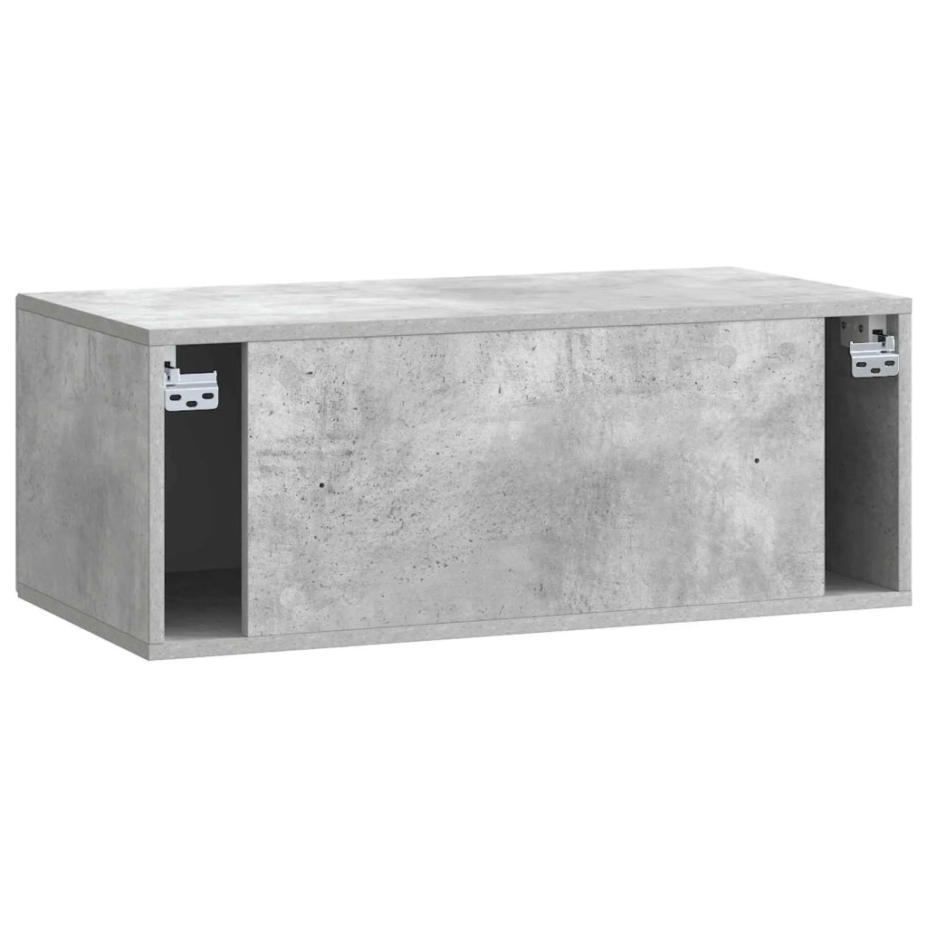 Mobile Porta TV da Muro Grigio Cemento 78,5 x 41 x 30 cm 898178