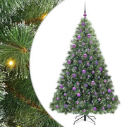 Albero di Natale | Decorazioni natalizie artificiale con 300 LED Verde 180 cm PE e PVC